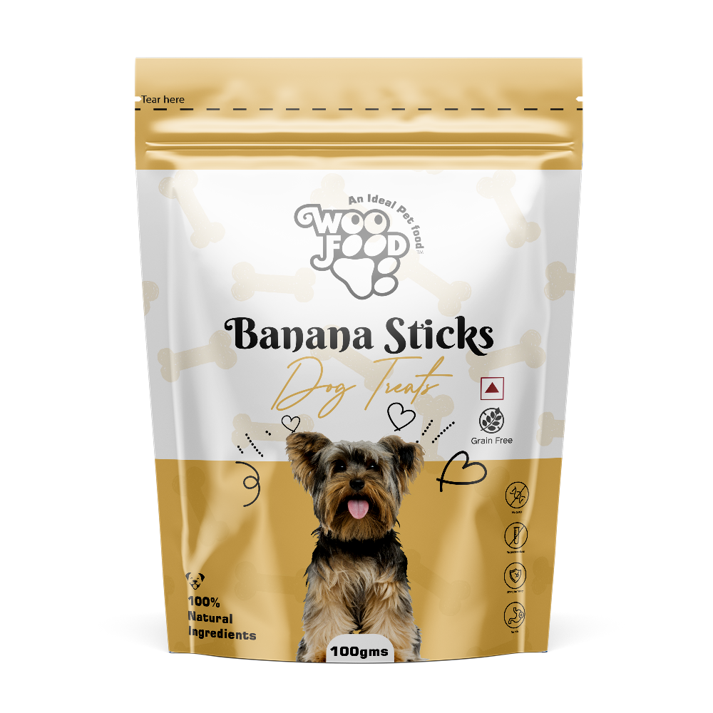 WooFood Banana Sticks Dog Treats - Main Image
