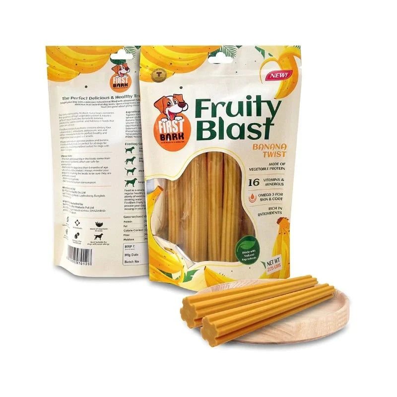 First Bark Dog Treats - Fruity Blast - Banana Twist