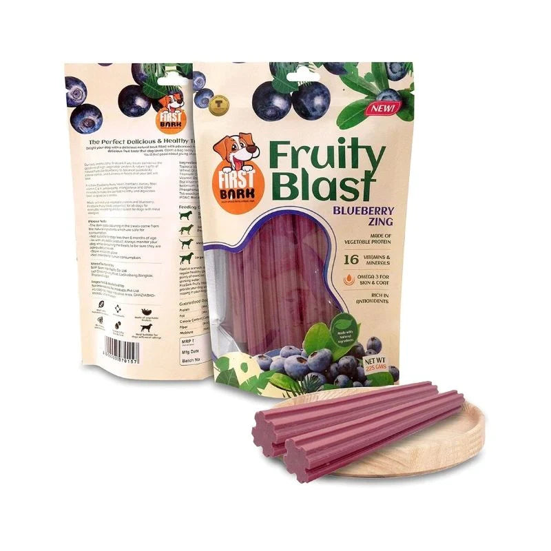 First Bark Dog Treats - Fruity Blast - Blueberry Zing