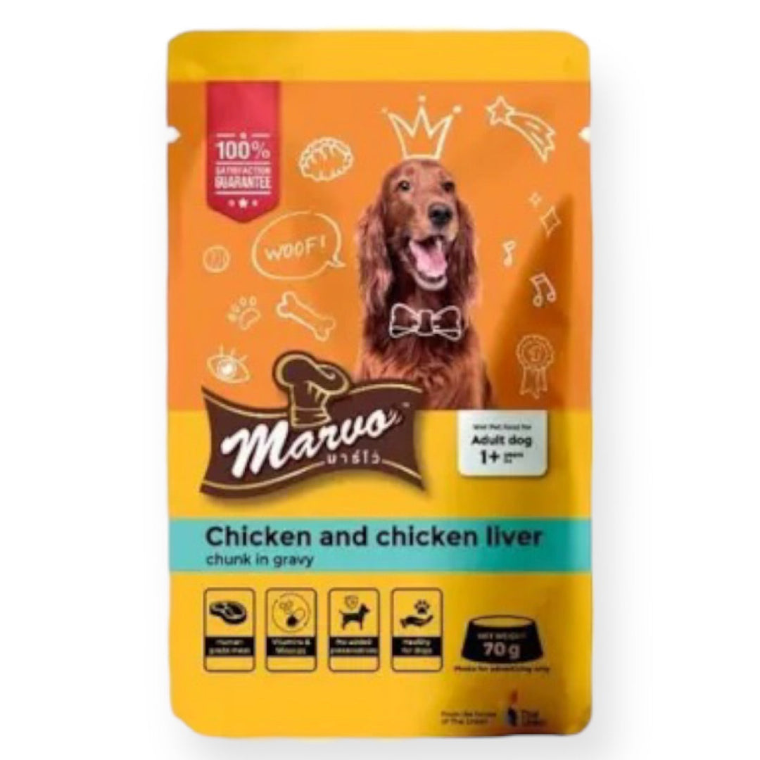 Marvo Chicken And Liver Adult Gravy