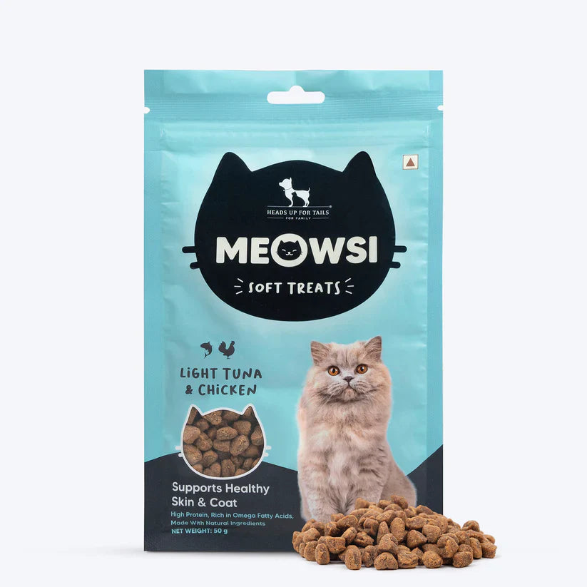 Meowsi by HUFT Light Tuna Chicken Soft Cat Treats 50 gm