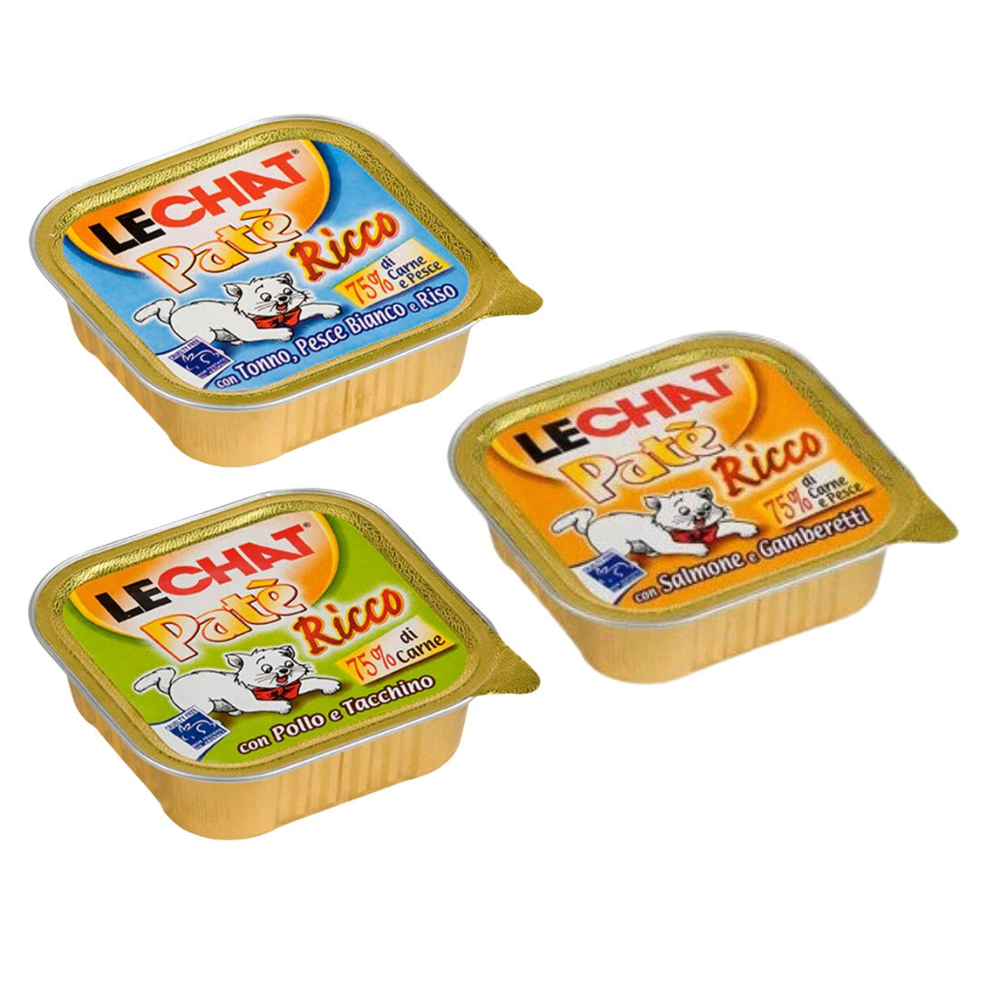 LECHAT Basket - (5 SALMON & SHRIMP + 5 Chicken & Turkey + 5 Ocean Fish & Rice)