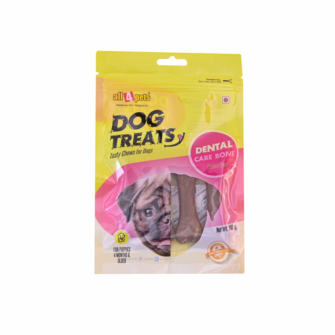 All4Pets Dental Care Bone Chicken Flavour-100g