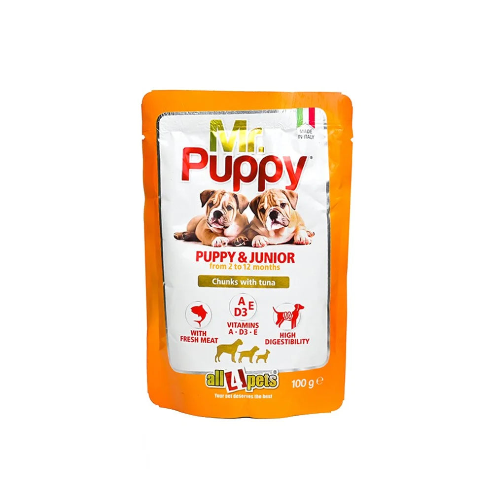 MR. PUPPY CHUNKS WITH TUNA DOG FOOD 100 G