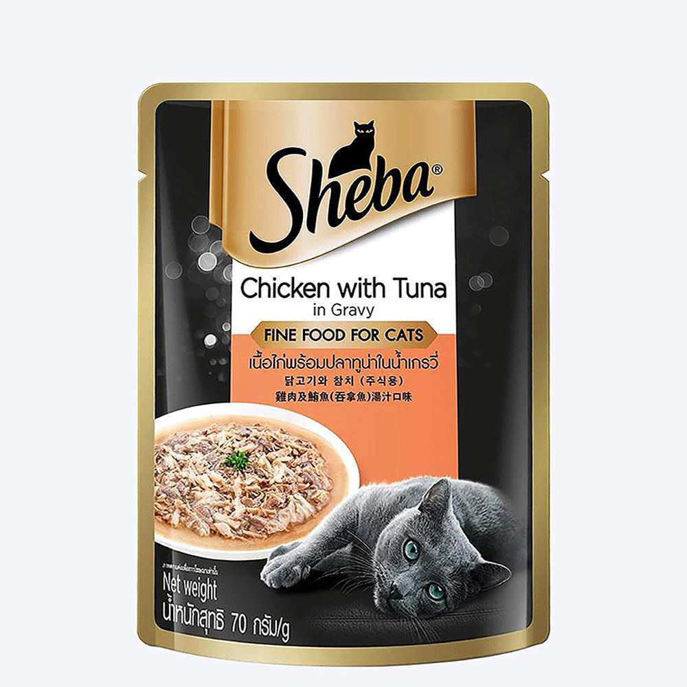 Sheba Chicken with Tuna in Gravy