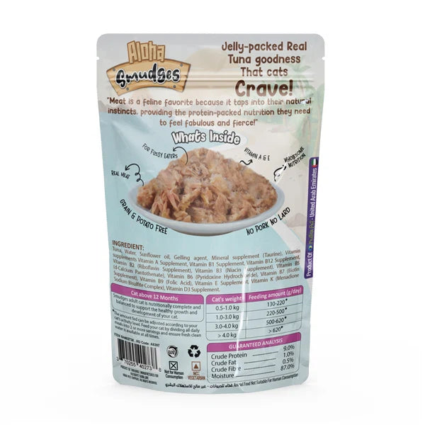 Aloha Smudges Tuna in Jelly Adult Cat Wet Food