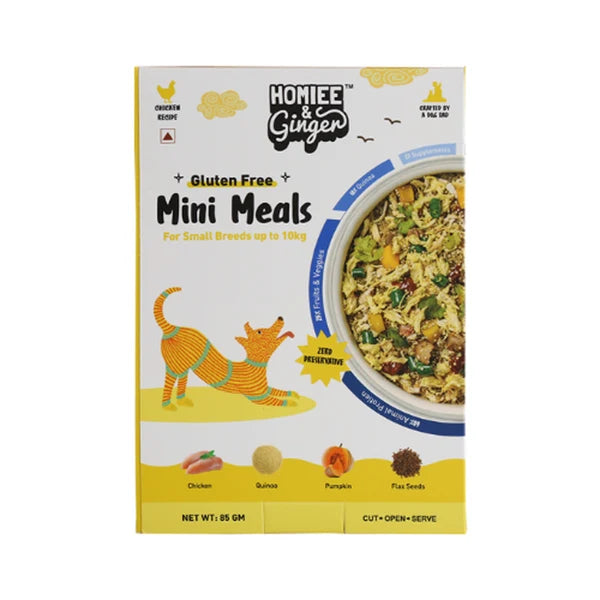 Homiee & Ginger Mini Meals Chicken & Quinoa small breed dog food