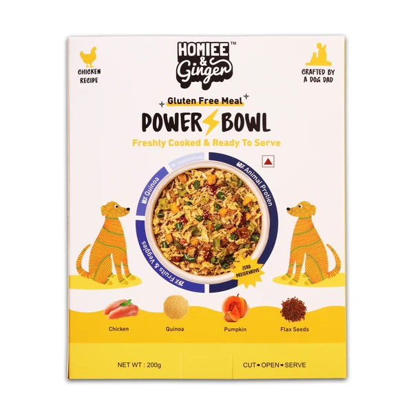 Homiee & Ginger Power Bowl Chicken & Quinoa fresh dog food