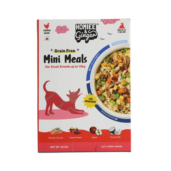 Homiee & Ginger Mini Meals Chicken & Sweet Potato small dog food