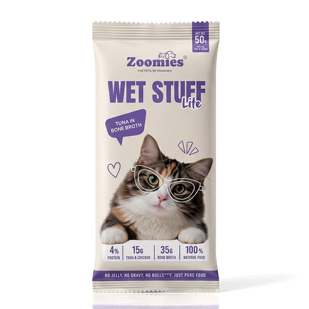 Wet Stuff Lite - Tuna in Bone Broth Cat Food (50g)