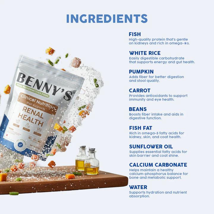 Benny's Bowl Clinical Nutrition for Renal Issues Dog Wet Food