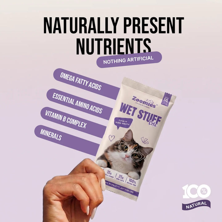 Wet Stuff Lite - Tuna in Bone Broth Cat Food (50g)
