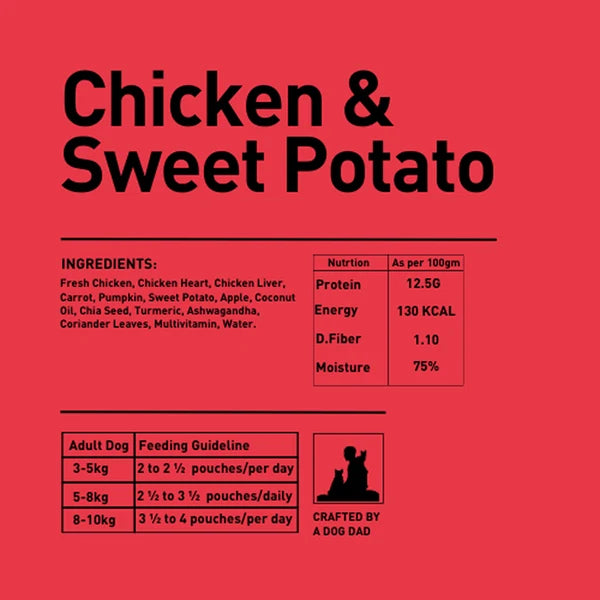 Homiee & Ginger Mini Meals chicken & sweet potato benefits