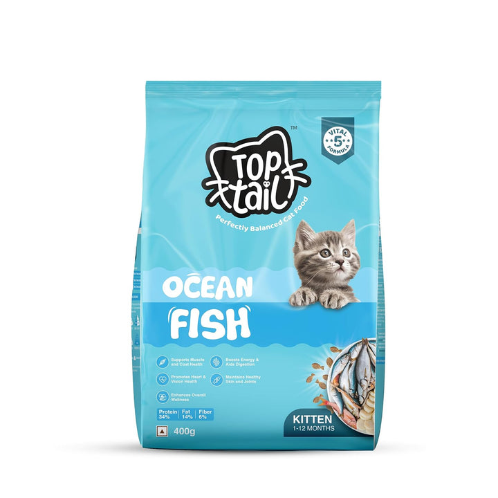 TOPTAIL KITTEN OCEAN FISH DRY FOOD