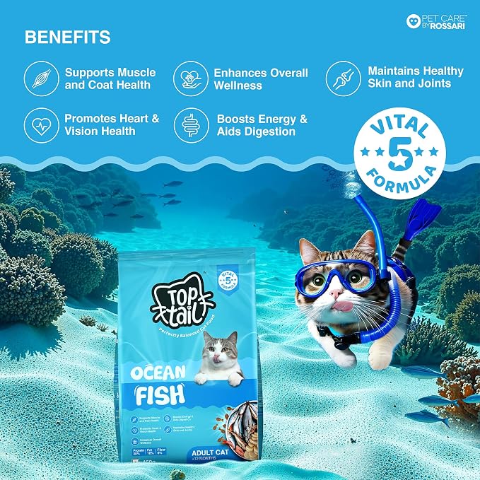 TOPTAIL ADULT OCEAN FISH DRY FOOD