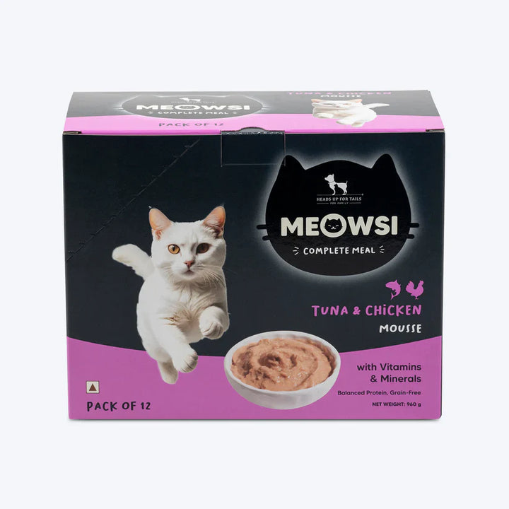 Meowsi by HUFT Tuna & Chicken in Mousse Cat Wet Food - 80 gm