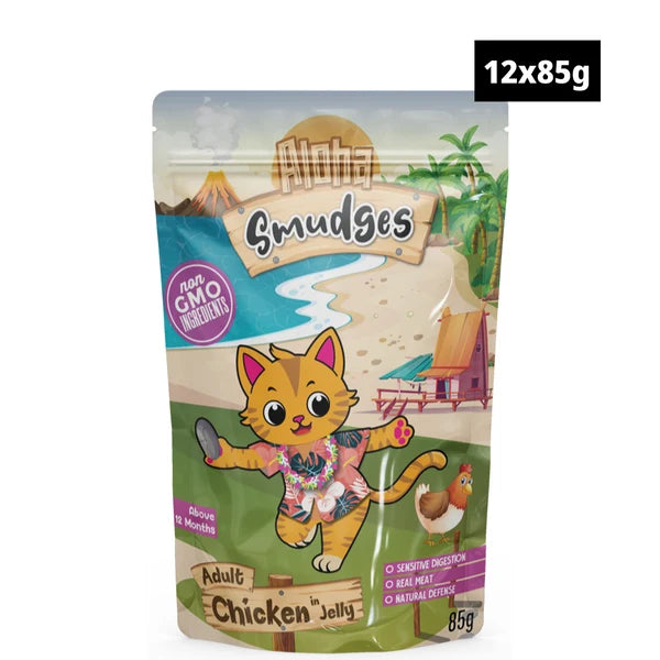 Aloha Smudges Chicken in Jelly Adult Cat Wet Food