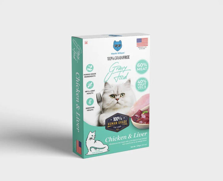Hachi Wilson Premium Chicken Liver Gravy Food for Cats