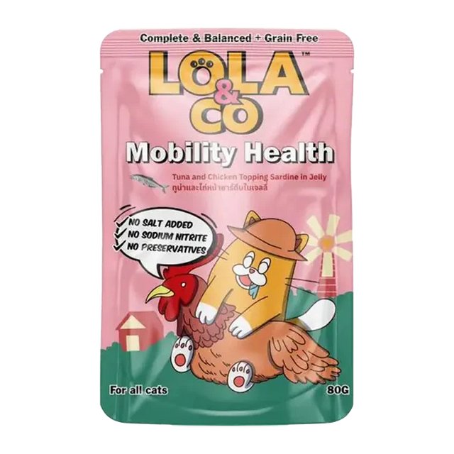 Lola & Co Mobility Health Tuna & Chicken Topping Sardine in Jelly (80gm)