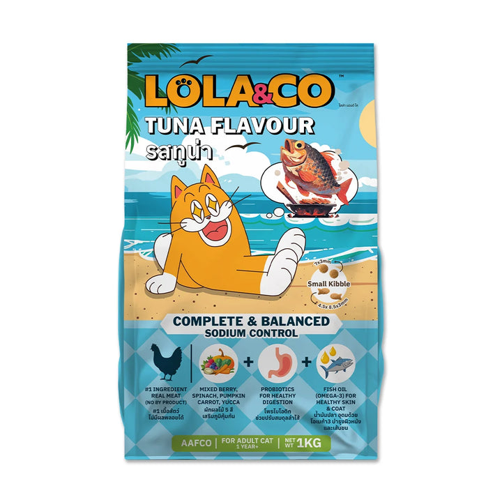 LOLA & CO Tuna Adult Cat Dry Food | Complete & Balanced Cat Kibble