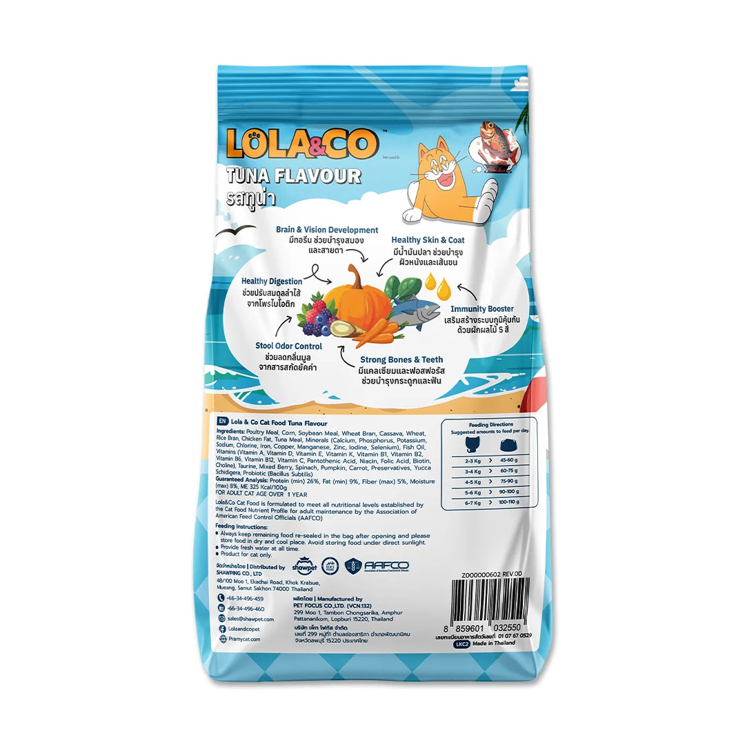 LOLA & CO Tuna Adult Cat Dry Food | Complete & Balanced Cat Kibble