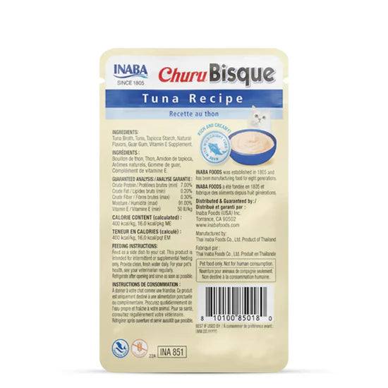 Inaba Churu Bisque Tuna Recipe Wet Cat Food - 40g