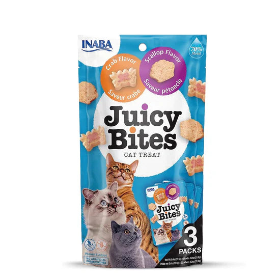 Inaba Juicy Bites Scallop and Crab Flavor Cat Treat