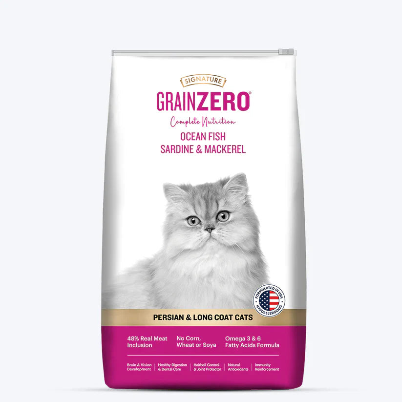 Signature Grain Zero Persian And Long Coat Dry Cat Food