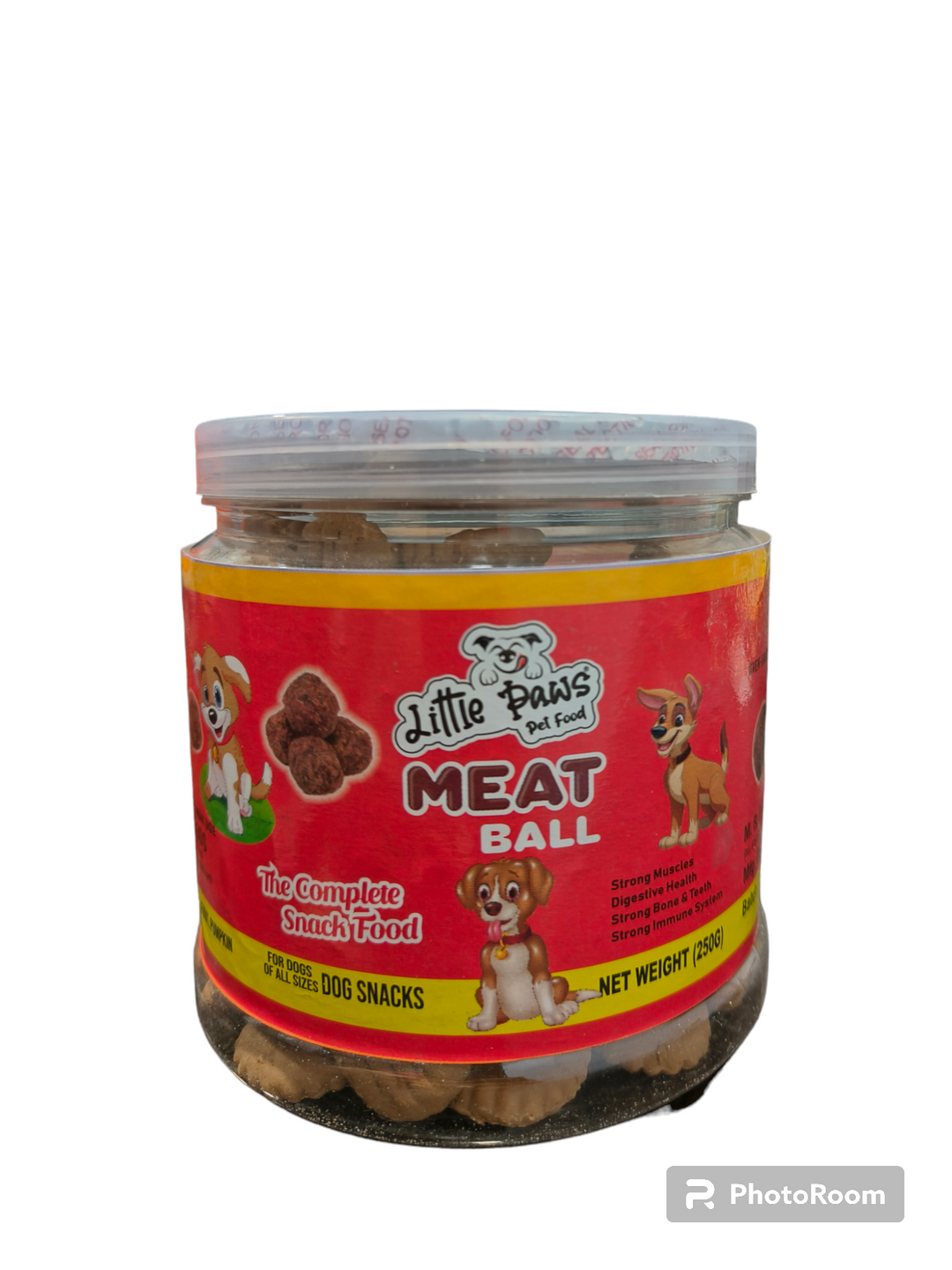 LITTLE PAWS Meat Balls Biscuits Jar 250 Grms –NONVEG