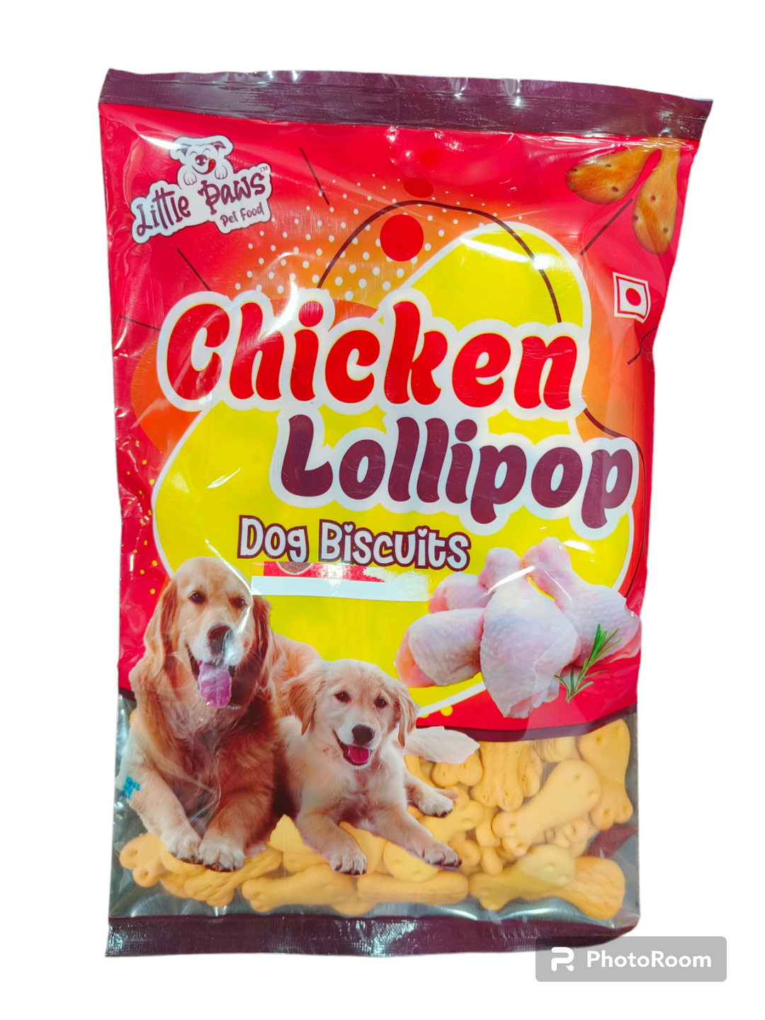 LITTLE PAWS Chicken Lolipop Biscuits 450 Grms –NONVEG