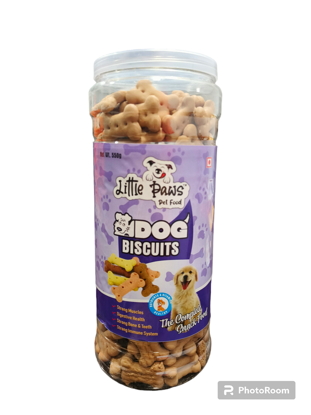 LITTLE PAWS Liver Flavour Biscuits Jar 550 Grms –NONVEG