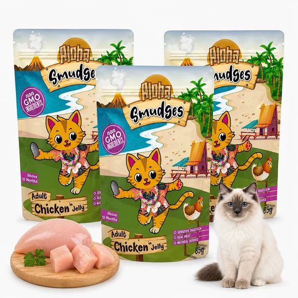Aloha Smudges Chicken in Jelly Adult Cat Wet Food