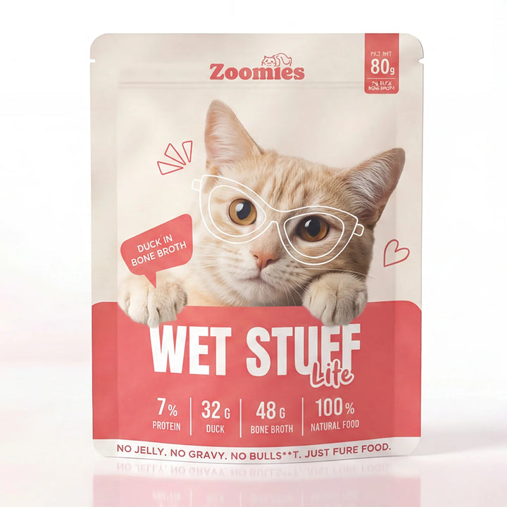 Zoomies Wet Stuff Total Care Cat Wet Food, Tuna & Chicken with Cranberry Extract
