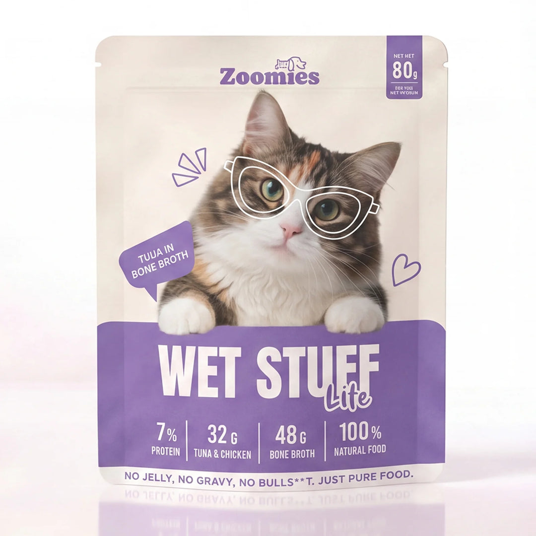 Zoomies Wet Stuff Total Care Cat Wet Food, Tuna & Chicken with Cranberry Extract