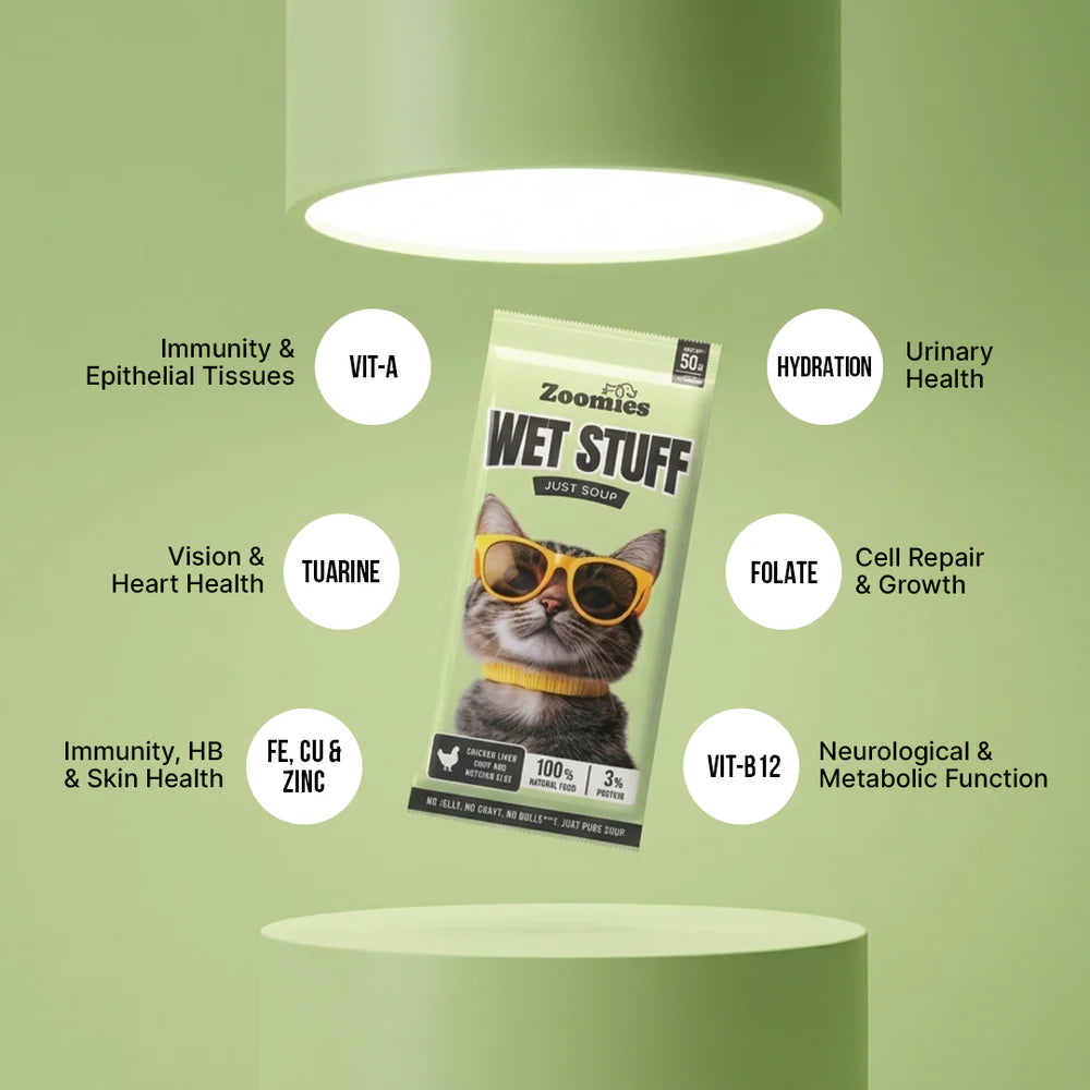 Zoomies Wet Stuff Total Care Cat Wet Food, Tuna & Chicken with Cranberry Extract