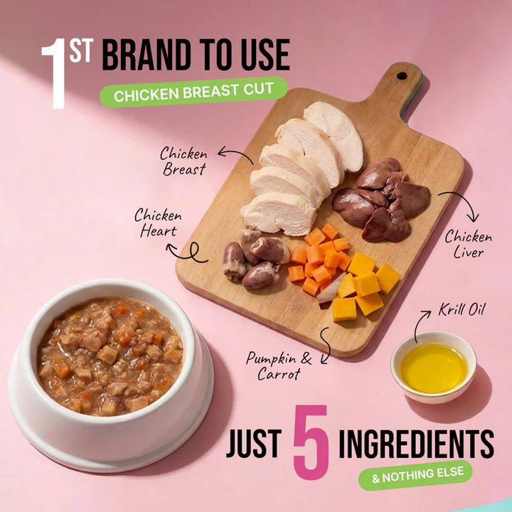 Zoomies Wet Stuff Total Care Cat Wet Food, Tuna & Chicken with Cranberry Extract