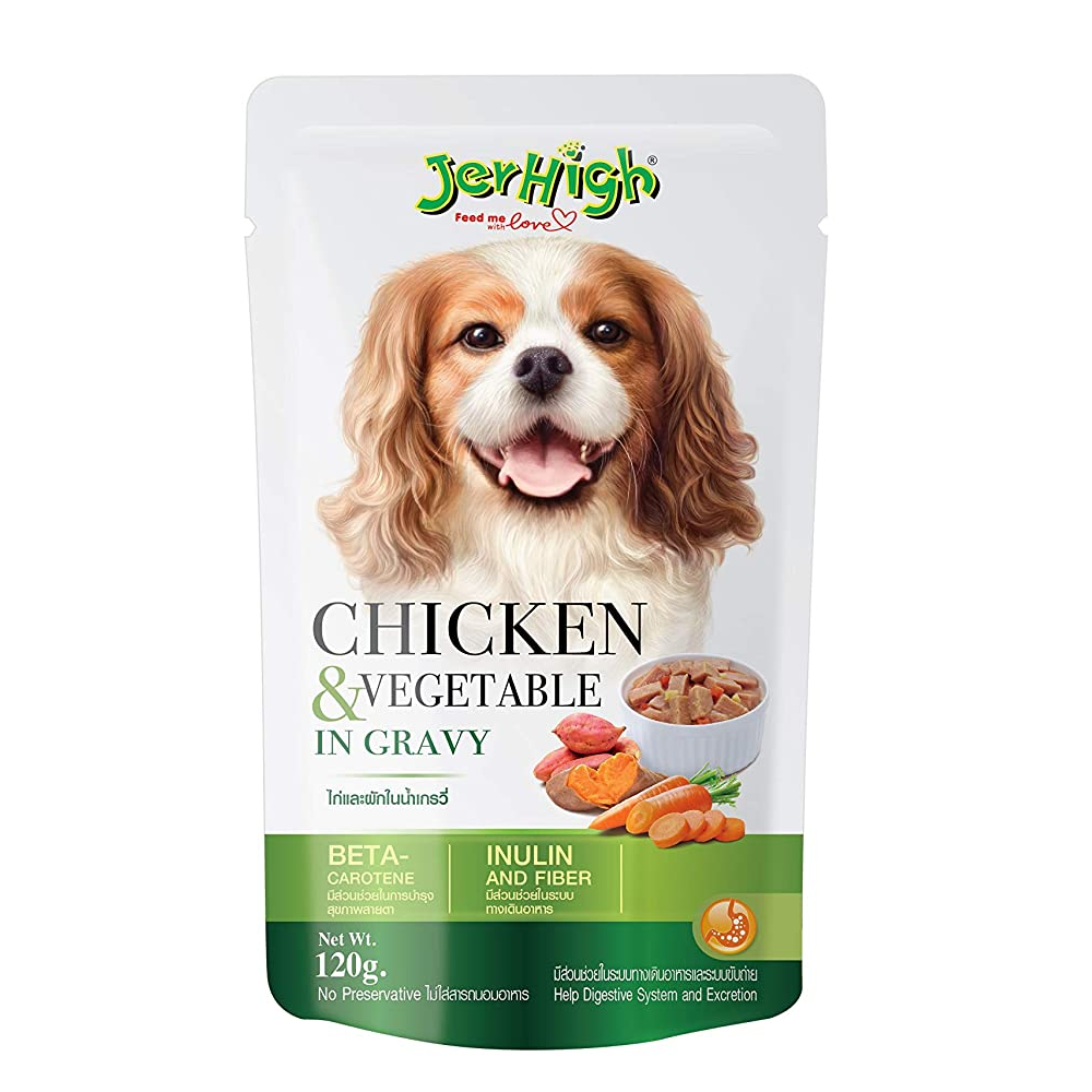 Stray Happy - JerHigh Chicken And Vegetable in Gravy Wet Dog Food