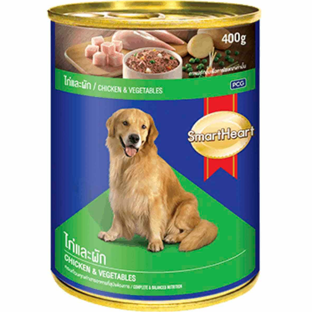 Stray Happy - SmartHeart Chicken With Vegetables Adult Canned Wet Dog Food