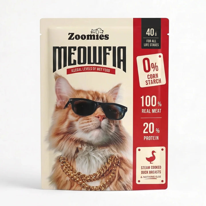 Meowfia Pure Duck Breast Cat Treat or Topper (40g)