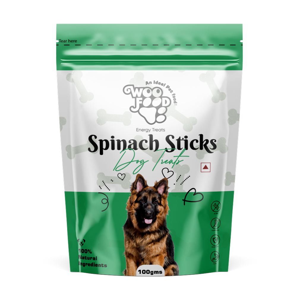 WooFood Spinach Sticks Dog Treats