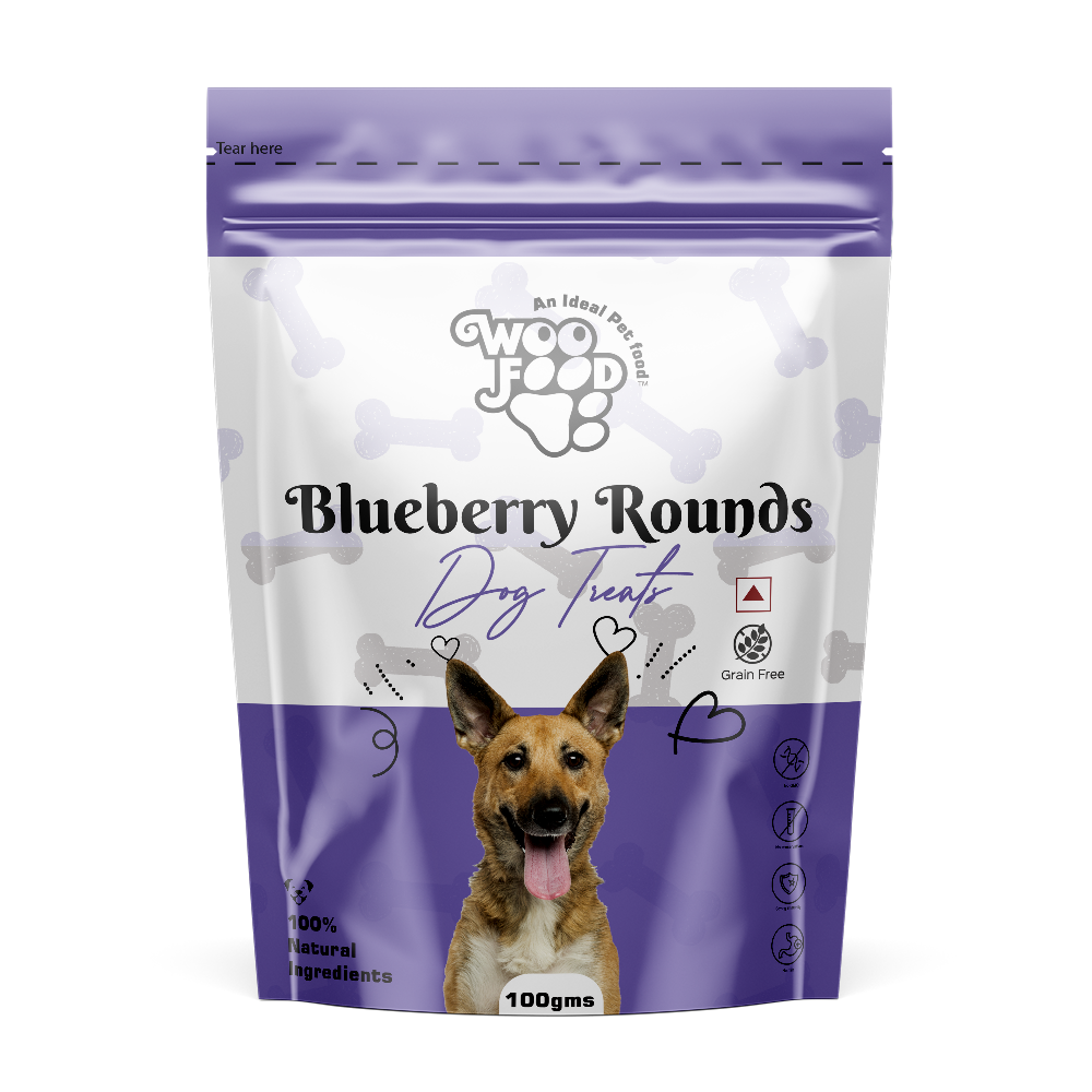 WooFood Blueberry Rounds Dog Treats