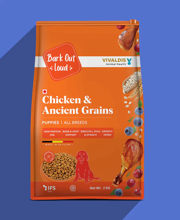 Bark Out Loud Chicken & Ancient Grains Puppies Food