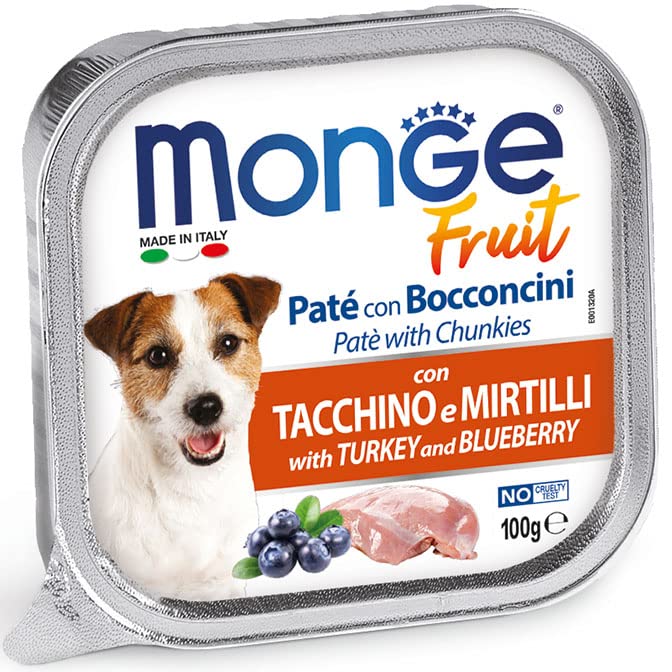 Monge Fruit - Pate and Chunkies with Turkey and Blueberry for Dogs