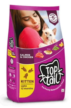 Top Tail Salmon & Chicken Kitten Dry Food