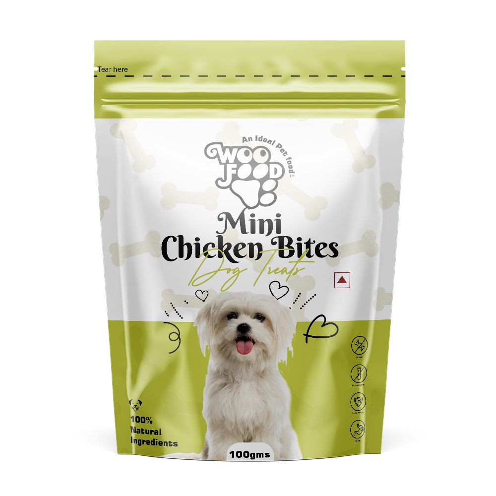WooFood Mini Chicken Bites Dog Treats