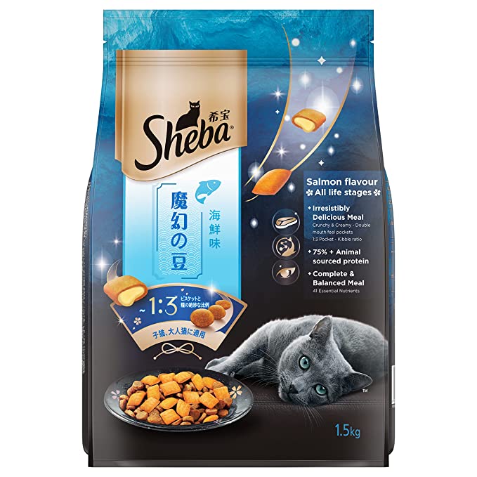 Sheba Salmon Flavour Irresistible All Life Stage Cat Dry Food