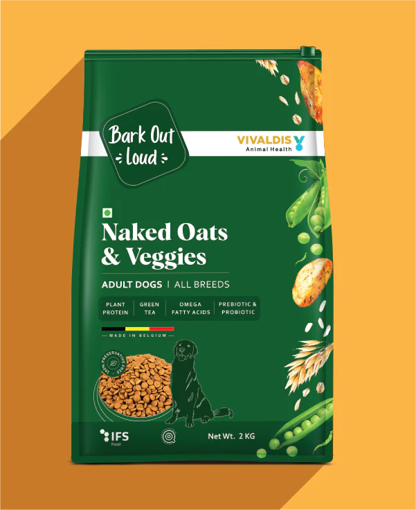 Bark Out Loud Naked Oats & Veggies - Adult Dogs Food