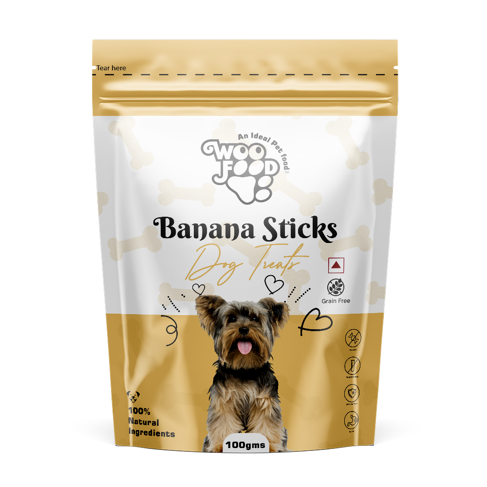 WooFood Banana Sticks Dog Treats