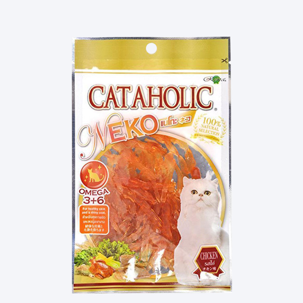 Cataholic Neko Sliced Soft Chicken Jerky Cat Treats - 30 g