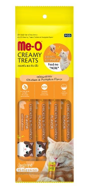 Me-O Creamy Treats - Chicken & Pumpkin Flavour